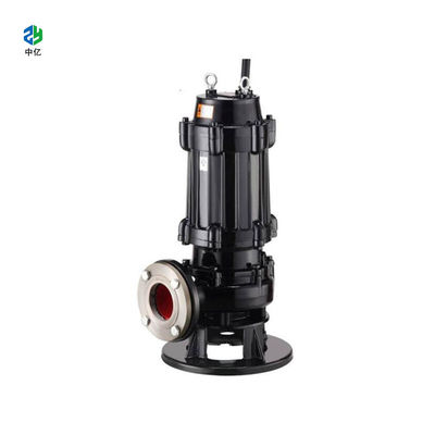 WQK SS304 sewage submersible pump Sump Pumps with grinder impeller power from 0.75-350kw .color can be  blue ,black and