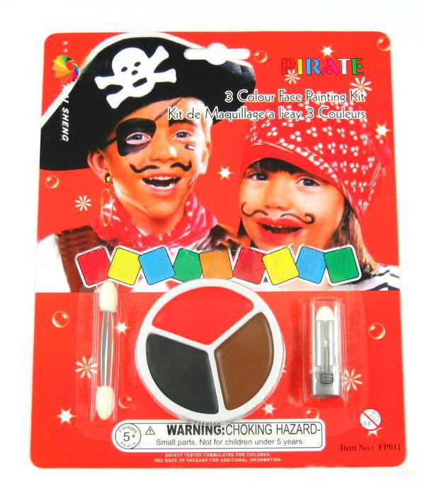 3 color face painting non-toxic