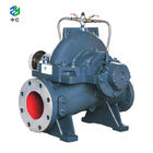 split case centrifugal pumple suction  with motors and engines material on cast iron blue color