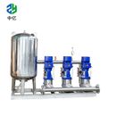 Frequency booster water pump Water Supply  equipment 1standby 1start .SS304 material pump with piplien and pressure tank