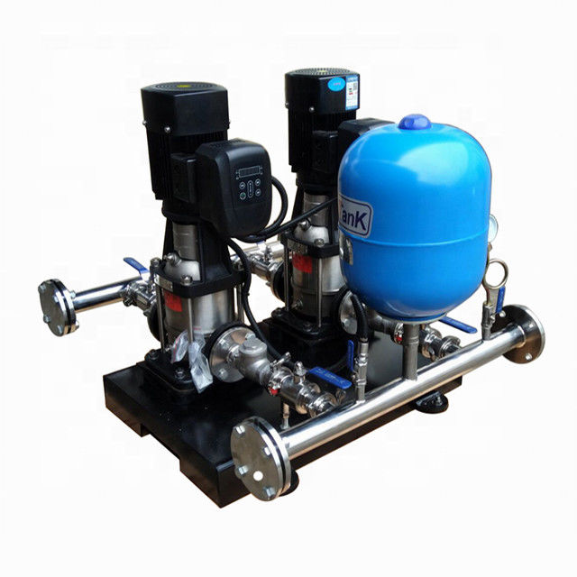 Frequency booster water pump Water Supply  equipment .SS304 material pump with piplien and pressure tank