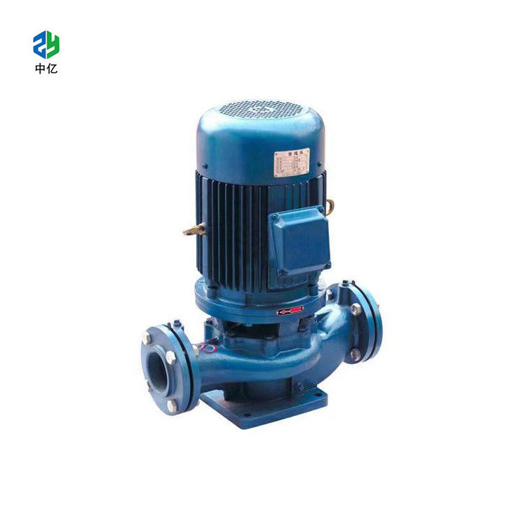 Vertical in line pipeline booster centrifugal pump for hot water