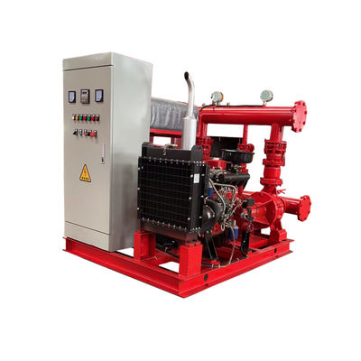 Supply of containainerised fire fighting pump station to include ; Split casing double suction pump