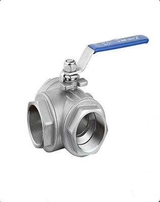 Internal Thread 3 Way Ball Valve Stainless Steel Water General Use