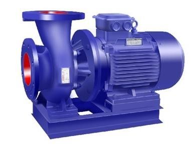 ISW horizontal end suction pump single stage pipeline monoblock motor pump