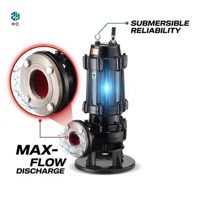 Good price Sewage Pumping Station Non-Clog Submersible Pump Cast Iron IP68 380V for Middle East Municipal Contractors online