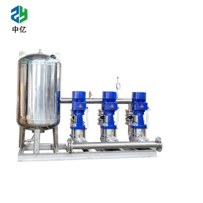 Frequency booster water pump Water Supply  equipment 1standby 1start .SS304 material pump with piplien and pressure tank