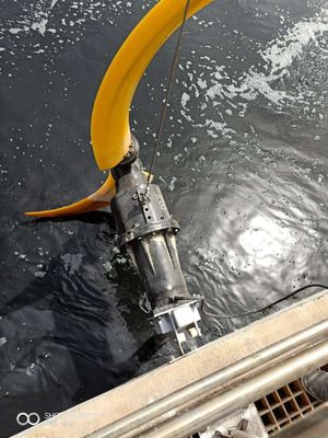 Banana Impeller QDT Submersible Mixer Pump Low Speed Flow Propeller With Reducer
